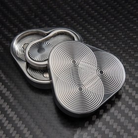 Resim Fidget Slider - Fidjet Oyuncakları Yetişkinler İçin Metal EDC Aksesuar Parmal Döndürme Figurü Haptik Stres Gidersi Erkek ve Kadın Çocuklara Uygundir, Kompakt Tasarım Hassasiyetle Üretilmiş Akıcı Şekilde Yön Değistiren 