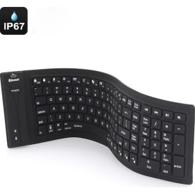 Resim Sones Ja-11 108 Tuşlu Katlanabilir Silikon Bluetooth Klavye 