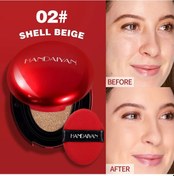 Resim Kırmızı Yastık Fondöten Yarı Mat Tam Kapsama Su Geçirmez Uzun Ömürlü Kapatıcı 02 C01 