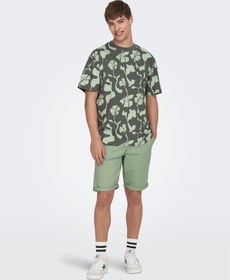Resim Only & Sons Onspeter Reg Twill 4481 Shorts Noos Erkek Şort-26441 - XS Yeşil 
