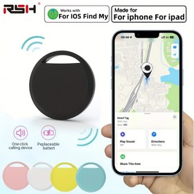 Resim RSH Mini Takipçi Akıllı Etiket | iPhone için Kablosuz GPS Bulucu | Çok Renkli Seçenekler | Uzun Mesafeli Kablosuz Bağlantıya kadar 49.99 metre | Find My Uygulamasıyla Uyumlu | Dahili Hoparlör ve Alarm | Anahtarlar, Cüzdanlar, Bavullar, Köpekler, Araçlar İçin İdeal | Değiştirilebilir Pil | Kolay Kurulum, iOS ile Uyumlu Takipçi | Kompakt Tasarım | Hafif Takipçi, Mini GPS Takipçi 