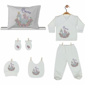 Resim Pia Baby Gl 2203 Isme Özel Yastık Battaniye Zıbın Set 