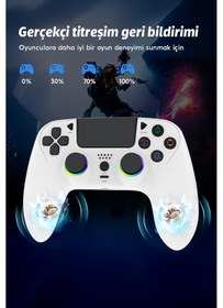 Resim Ps-4 Oyun Kumandası Ps-4/slim/pro/pc /rgb-led/ext/audio Jakı 