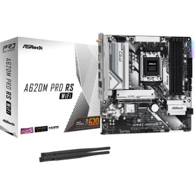 Resim Asrock A620M Pro Rs Wifi 7200MHZ(OC) Rgb M.2 Am5 Matx Ddr5 Anakart 