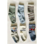 Resim LadyBirds Erkek Bebek Kırçıllı Baskılı 6'lı Çorap 