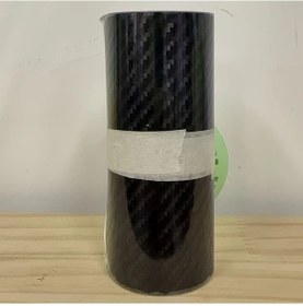 Resim Sunshine022 5d Karbon Fiber Film 118x3.94 İnç Mat Siyah Otomotiv Kaplama 