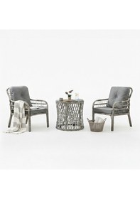 Resim Capri Swing Pisa Tekli Rattan Bahçe Balkon Oturma Grubu Beyaz 702 