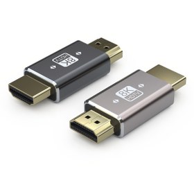 Resim 2 adet 8K HDTV Adaptörü HDTV 2.1 Konnektörü ile - Dizüstü Bilgisayarlar, PC'ler, Monitörler, TV'ler, Düz Şekil için 8K@60Hz, 4K@120Hz HDR & Dolby'yi Destekler 