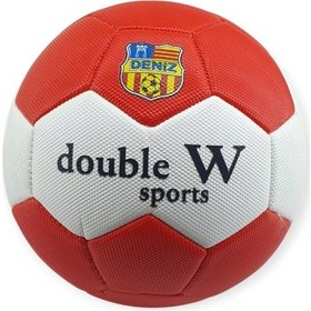 Resim Futbol Topu Dikişli 420 Gr No:5 - Fb-660-kırmızı Kırmızı 