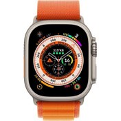 Resim Apple Watch Ultra GPS + Cellular 49mm Titanyum Kasa ve Turuncu-Alpine Akıllı Saat 