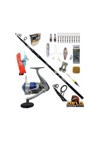 Resim Carp-x 390cm 3,5lbs Kendo Sea Power 7000 Profesyonel Surf Sazan Kıyı Olta Takımı Seti 