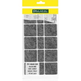 Resim Pacific Gri Yapışkanlı Keçe (40 mm x 40 mm)-(20 mm x 40 mm) 