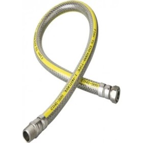 Resim Doğalgaz Ocak Fırın Flexi Ocak Hortumu 125CM 1/2 - 1/2 