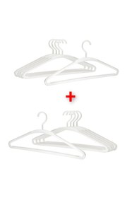 Resim 10 Adet Giysi Askısı Genişlik 42 Cm İkea 10 Lu Set Elbise Askısı Beyaz 