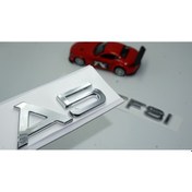 Resim Audi A5 30 TFSi Krom ABS 3M 3D Bagaj Yazı Logo Orjinal Ürün 
