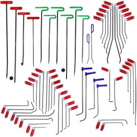 Resim Genel Markalar Pdr Itme Çubukları 53 Adet Set 360° Dönebilen Sap Boyasız Göçük Düzeltme Araçları 