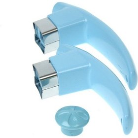 Resim Tombul Çaydanlık Tutamak Kulp Seti-bebek Mavisi 