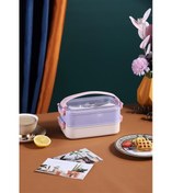 Resim Vagonlife XC-462 1400ml Mor Çelik Saklama Kabı 