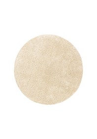 Resim Koza Home Douro Shaggy Banyo Paspası Bej Kaydırmaz Taban Daire 80 X 80 Cm Bej 