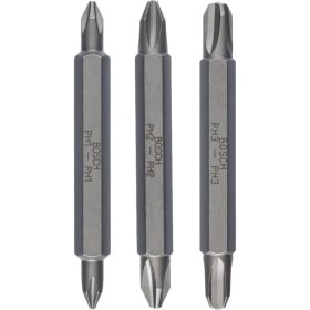 Resim Bosch Çift Taraflı Vidalama Ucu Seti 3'lü, 60 Mm, Profesyonel Kalite 