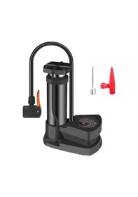 Resim Pazly Ayak Pompası - Yüzme Halkaları Ve Bisiklet Zemin Pompası Siyah Siyah 