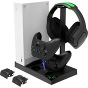 Resim Xbox Series S Soğutucu Göstergeli Fanlı Dock Stand 2 Adet 1400 Mah Pil 4in1 