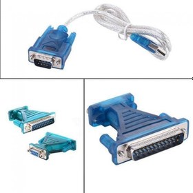 Resim Usb erkek 25 pin çevirici usb paralel çevirici usb com port dönüştürücü 