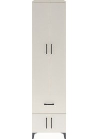 Resim Hyperion Dolap 5 Raflı Tek Çekmeceli 4 Kapaklı 60x44x243 Aytaşı-aytaşı Aytası 