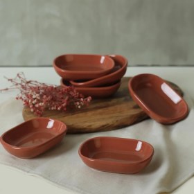 Resim Kızıl Kahverengi Noyan Çerezlik 11 cm 6 Adet 607 