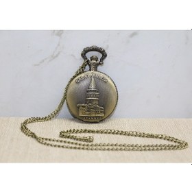 Resim Periboia Galata Kulesi Tasarımlı Köstekli Saat 