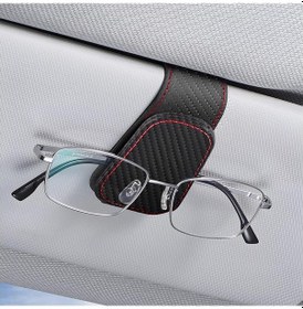 Resim Youtek Araç İçi Gözlük Klipsi - Çok Amaçlı Mikrofiber Güneş Gözlüğü Tutucu, Kolay Kullanım 