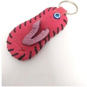 Resim Deri Anahtarlık Nazar Boncuklu Çanta Süsü 10269 Hdmarketim N11.3223 