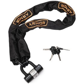 Resim Armor 812 Mv Military Serisi Çelik Zincir 1.20mt 12mm+ubar Kilit 