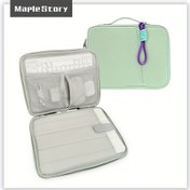 Resim MapleStory Yeşil & Siyah Tablet Kılıfı Klavye Cebi ile, 22.86-27.94 cm Koruyucu Torba iPad ve Aksesuarlar için, Dayanıklı Polyester Saklama Çantası Fermuarlı Kapama ve Taşıma Kayışı ile, Tablet Taşıma Kılıfı 