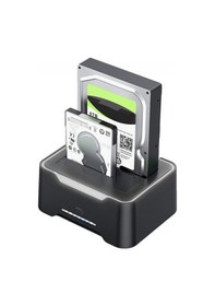 Resim 3.0 Hdd Klonlama İstasyonu 2.5" 3.5" Sata Harddisk Kopyalama Docking Kutusu 