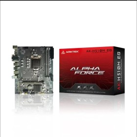 Resim Arktek Alpha Force, AK-H510M Eg Vs, 2xddr4, 2x M.2, 2x Hdmı, Dp, 10-11.nesil, LGA1200 Soket, Anakart 