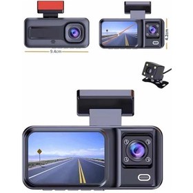 Resim Znv Zenvia Mey İthalat Ekranlı Sürüş Kaydedici Dvr Ön Ve Arka Kameralı Full Hd Çözünürlüklü Znv2025 Cmn 