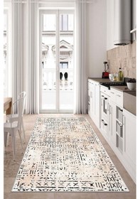 Resim West Home Dijital Baskı Yıkanabilir Kaymaz Taban Mutfak Halısı Salon Halısı Ve Yolluk Wh 548 Beige 