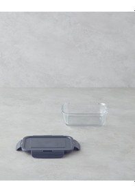 Resim English Home Fresh Ware Cam Saklama Kabı 1200 Ml Gri Gri 