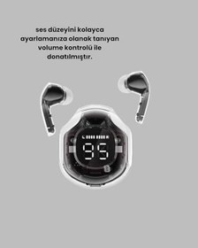 Resim Kablosuz Bluetooth Kulaklık Hifi Ses Kalitesi ve Mikrofonlu 