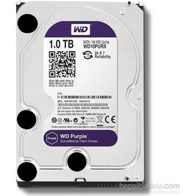 Resim Wd 1tb Purple Intellipower Sata 3.0 64mb 3,5" Güvenlik Diski 7x24 Wd10purx Harddisk 