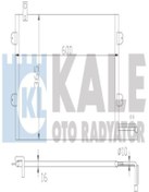 Resim KALE 342945 Klima Radyatoru Kondenser (VW: GOLF III / CABRİO / VARİANT / VENTO 1H0820413 (WA674925) 