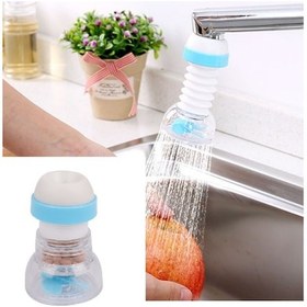 Resim 360 Derece Dönen Musluk Başlığı - Pervaneli Boncuklu Sıçratmaz Musluk Aparatı Siyah 