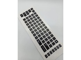 Resim Brs Arapça Ingilizce Notebook Klavye Sticker Etiketi Siyah 