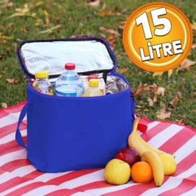 Resim Btl Otomotiv Soğuk Sıcak Korumalı Soğutucu, Isıtıcı Termos Çanta 15 Lt Mavi 