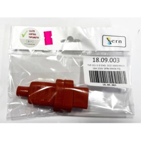 Resim Typ-Dü-3-Si Endüstriyel Düz Model 3 Pinli Erkek Fiş – Silikon – 300°C – 16A 250V 