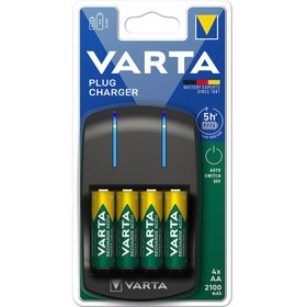 Resim EKS Ticaret Varta LCD Plug Charger Eu 4xaa 2100MAH Pil+Şarj Cihazı 