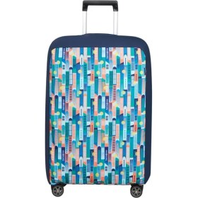 Resim Samsonite Lacivert Desenli Ta Revolution Valiz Kılıfı (M) 