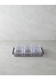 Resim English Home Axel Akrilik 6 Bölmeli Kahvaltılık 25x35 Cm Antrasit Antrasit 