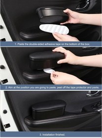 Resim Besthome1 Abs Deri Kolçaklı Sol El Kapı Saklama Kutusu, Bej, Araç İçi 